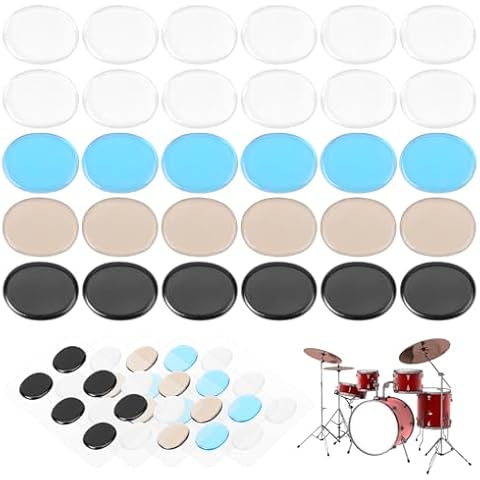 30pcs Drum Gel Pads for Sound Control Cover