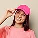 DALIX Womens Hat Lightweight 100% Cotton Cap in Hot Pink