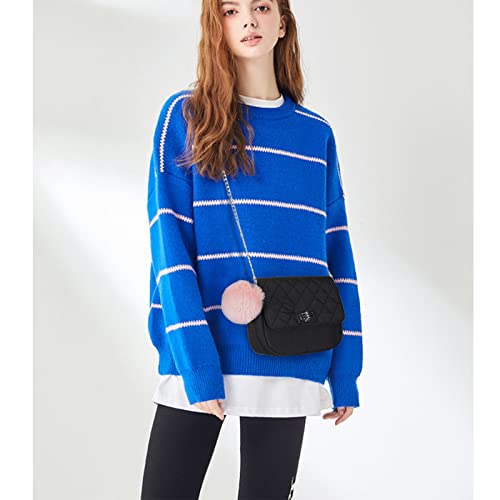 JSTRIVE Cute Purses for Teen Girls Gifts, Small Purse and Quilted Crossbody Bags for Women with Chain, Nylon2