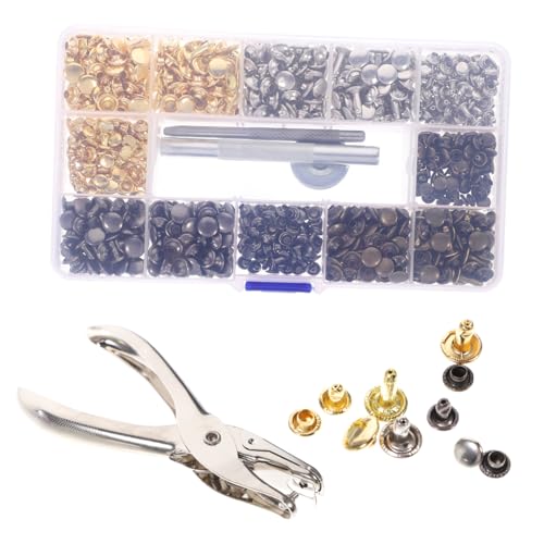 Rivets métalliques 6mm et 8mm Lurrose pour réparer et décorer vos bottes punk