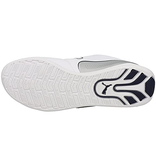 PUMA PUMA unisex adult Ferrari Drift Cat 8 Sneaker, Puma White-peacoat-h, 13 US