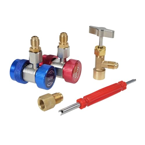 Set de Adaptadores A/C R134A con Conectores y Llave miniatura 2