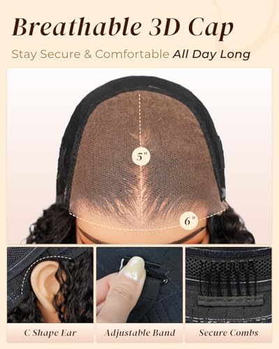 Image of Arabella 6x5 HD Lace Front Glueless Wigs 26 Inch Deep Curly Human Hair Wig