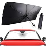 Protetor Solar Para-brisa, Quebra Sol Portátil, Protetor Térmico preto para carro, Proteção Térmica UV, Protetor Térmico para Carro, Protetor Solar com Isolamento Térmico, Universal Para-brisa