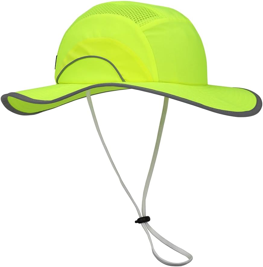 JSP HardCap A1+ Full Brim Bump Cap - Hi-vis Yellow, Reflective Piping, Ventilated (ABF000-001-504)