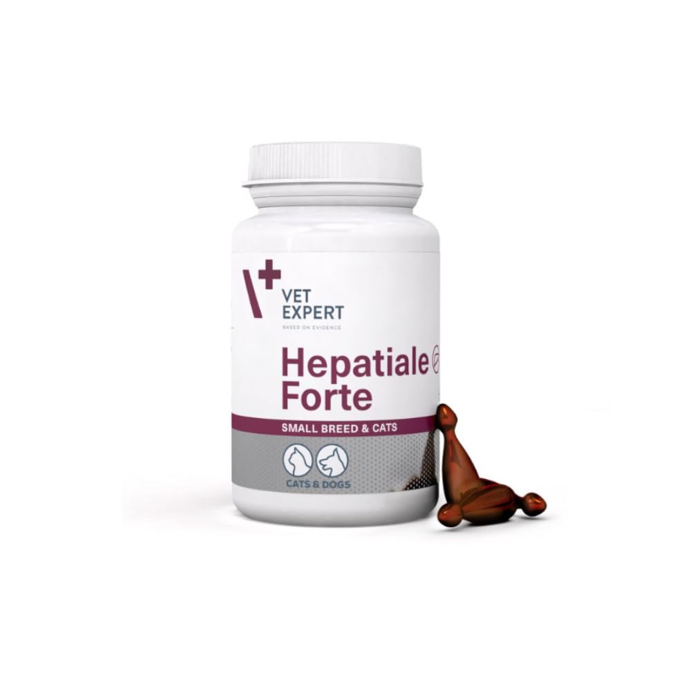 Vet Expert Hepatiale Forte, Option: Hepatiale Forte Small Breed & Cats (40 Capsules)