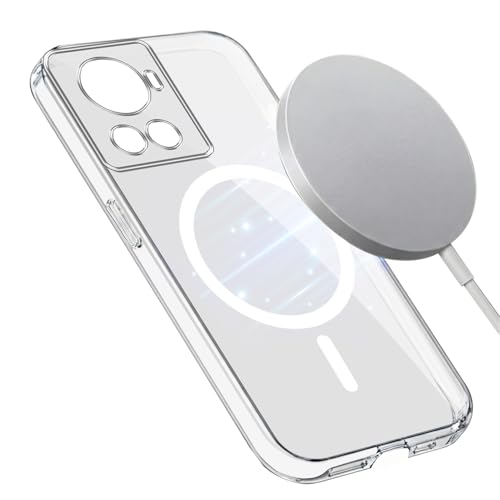 Image of Jkobi Lifetime Anti-Yellow MagSafe Compatible Clear Back Cover Case for OnePlus 10R (Sleek Hard Crystal | Shockproof and Camera Protection)