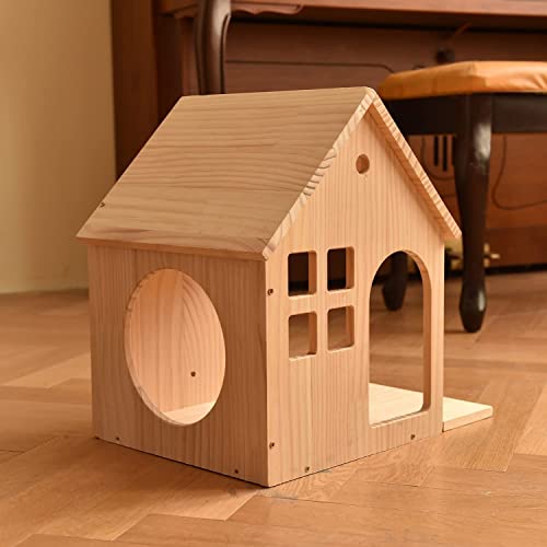 Cat Bed Wall Mounted Real Wood,Rabbit Hole Cat Climber Shelf Board, Wooden Cat Furniture, Cat's House,Wooden House Cats Perch, Cat Tree, Cat Shelves,Cat Ladder #TOP5