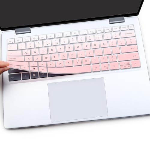 Protector de teclado para Dell Inspiron 14 y 16 OPink+Clear miniatura 3