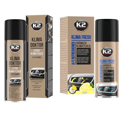 K2 Air Conditioning Fresh Bomb & Cleaner Foam Set