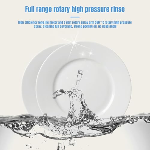 Table Top Dishwasher 4 Programs Mini Dishwasher with Touch Control, Built-in Water Tank,LED Display,Auto-drying, Baby Care & Fruit Wash, Perfect for Small Families, Couples (High match) - Image 5