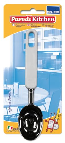 PARODI & PARODI - Dosatore Gelato Monoporzione, Porzionatore Palline di Gelato, Impasto, Polpette e Altro - Cucchiaio Gelato e Dolci, Accessori Cucina e Pasticceria per Gelati, Utensili Cucina 20x5 cm