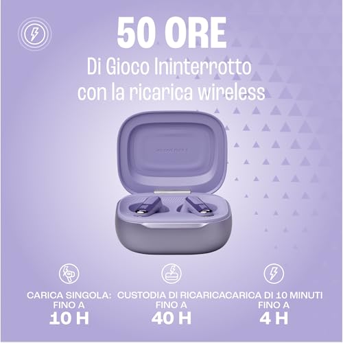 JBL Live Flex 3 Cuffie Wireless Bluetooth, 50 Ore di Autonomia, con Cancellazione Adattiva del Rumore e High-Resolution JBL Signature Sound, Impermeabili IP54, Viola - Immagine 5