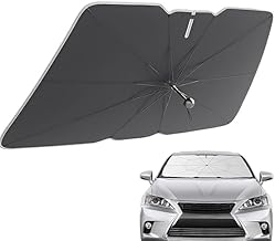 Cospex Car Windshield Sun Shade UV Rays and Heat Sun Visor Protector Foldable Reflector Umbrella Keep Your Vehicle Cool and Blocks UV Rays