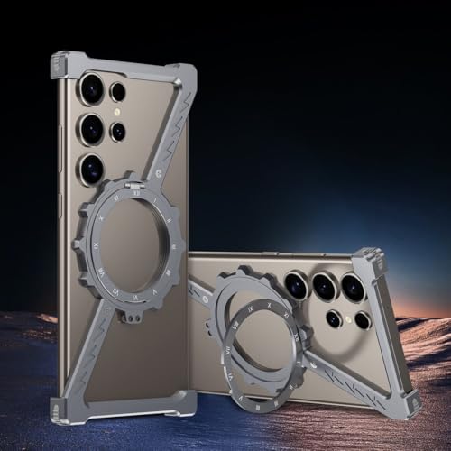 Coque magnétique S26 Ultra sans cadre avec béquille arrière