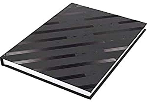 Kangaro Notebook A5 Blank Hard Cover 80 Sheets 140 grs Black Design