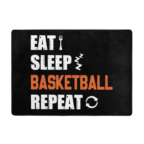 Tapete Eat Sleep Basketball Repeat 80x58 in miniatura 4