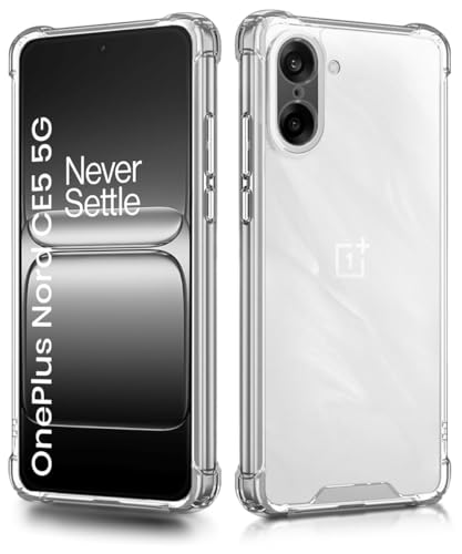 Image of WOW IMAGINE Clear Back Cover Case for 1+ OnePlus Nord CE 5 5G | Shockproof Soft TPU Case | Cushioned Edges for Ultimate Protection Back Cover Case - Transparent