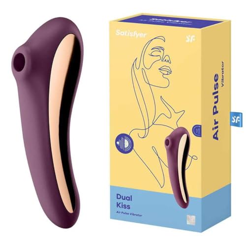 Satisfyer Dual Kiss Gode 2:1 Vibro-Masseur Ă ondes de Pression Vibro