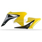 Polisport 8413600003 - Copriradiatore Robusti E Durevoli Compatibile Con Le Moto Suzuki A Colori Nero/Giallo - 2