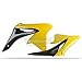 Polisport 8413600003 - Copriradiatore Robusti E Durevoli Compatibile Con Le Moto Suzuki A Colori Nero/Giallo - 3