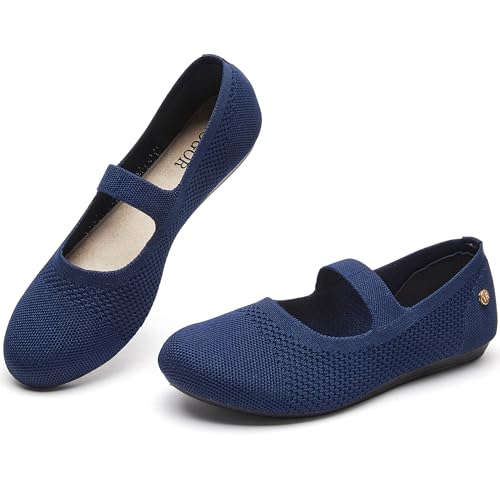 YEOGOR Women's Knit Ballet Flats