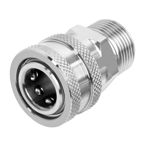 Pressure Washer Quick Connect Fittings M22-14mm to 3/8 Quick Connect 5000 PSI Stainless Steel