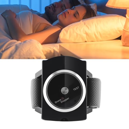 Anti Snoring Wristband Device Intelligent, 7-Speed Intensity Adjustment, Effective Snoring Prevention, Wristband Sleep Wearing Snore Stopper Watch, Improve Nighttime Sleeping