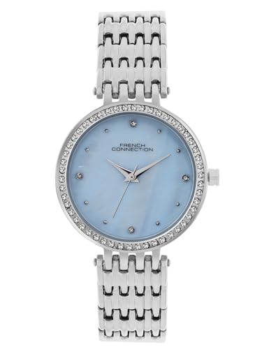 French Connection Analog Blue Dial Womens Watch-FCN075SM (B0D78MJB33) Amazon Price History, Amazon Price Tracker