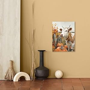 Kunstorner Farmhouse Fall Wall Art Cow Pictures Wall Decor Farmhouse Animal Print Pictures Framed Farmhouse Colorful Cow Picture Painting 16x24inch Kunstorner Farmhouse Fall Wall Art Cow Pictures Wall Decor Farmhouse Animal Print Pictures Framed Farmhouse Colorful Cow Picture Painting 16x24inch
