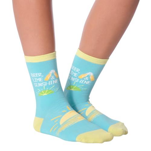Image of K. Bell Socks womens Retro Varsity Lettuce Crew