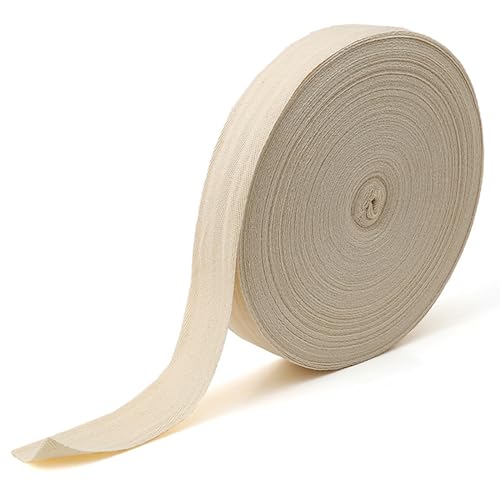Sangle Coton 20mm, 10m Ruban à Chevrons en Sergé, Sangle Couture, Rouleau de Ruban, Artisanat Bricolage Tricot Acessoires pour Craft, Loisirs...