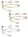 Finrezio 3 PCS Minimalist Simple Coil Upper Arm Band Cuff Armlets for Women Girls Arm Bangle Dia.3.15”, Adjustable
