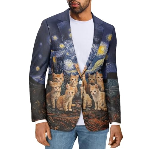 Mens Long Sleeve Blazer Suit Jacket Sports Coat Casual Business Dress Suit One Buttons with Pocket S-5XL3