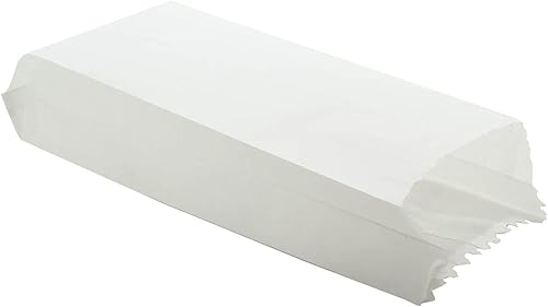 Miniatura 3 de Fundas de papel de mantequilla, bolsas de papel Glassine (50 unidades), 8.3 x 3.5 x 1.75 pulgadas, con refuerzo, color blanco, resistente al aceite