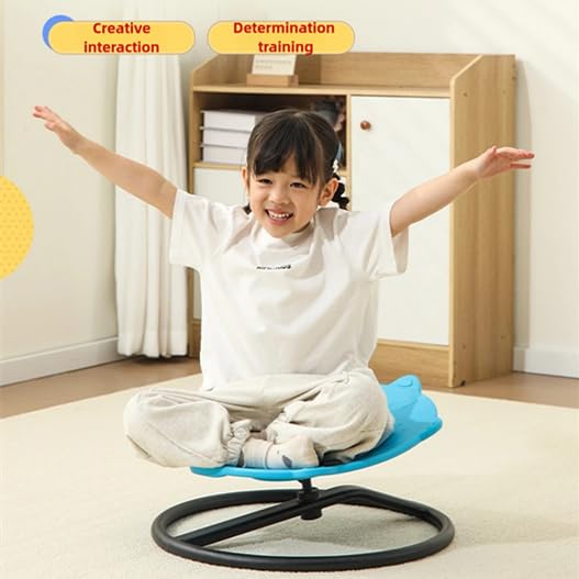 VIZZTY Autistic Childs Swivel Chair,Dinosaur Sensory Spinning Chair for Kids - Non-Slip Swivel Chair to Train Balance & Coordination, Ideal for Special Needs Kids