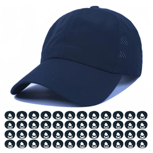 Image of Quick Dry Fit Baseball Cap - Water Repellent Sun Hat for Fishing, Running, Hiking, Golf, Surfing, Sailing, Boating