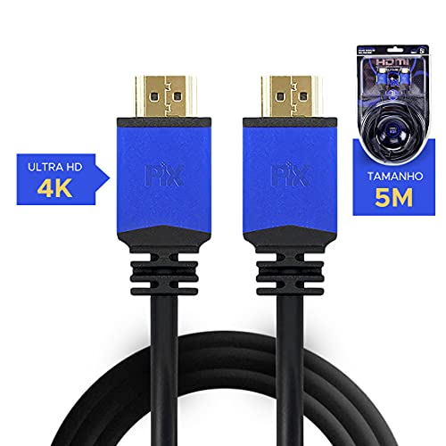 Cabo Hdmi 2.0 4K Hdr 19P 5M Pix Premium, Preto