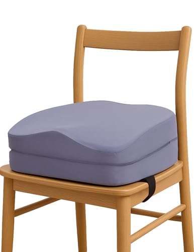 Image of Babelio 2-in-1 Ergo-Designed Booster Seat for Kitchen Chair, Promote Proper Upright Posture, Toddler Booster Seat for Dining Table, Removable & Washable Cover, for 18 Months to 5 Years, Dark Grey