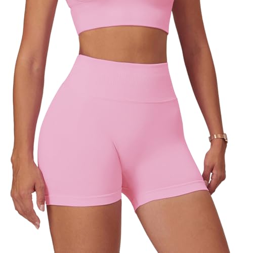 JN JANPRINT Womens Impact Gym Cycling Shorts Hidden Scrunch Bum Butt Lifting High Waisted 4.5" Seamless Booty Shorts - Image 3