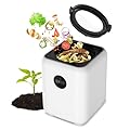 Electric Composter for Kitchen, Smart Compost Bin Odorless with 3L/3 Modes/Self-Cleaning/LED Display/Quiet, Turn Food Waste into Fertilizer for Garden