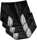 Ropa Interior de Mujer for Incontinencia, Ropa interior de Incontinencia para Mujer Incontinencia Impermeable Reutilizables de Incontinencia ​Lavable Bragas,XL