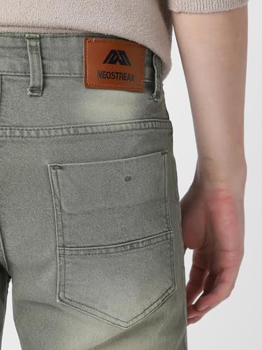 Image of Neostreak Men's Regular Fit Heavy Washed Jeans Stretchable