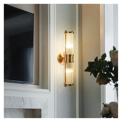 Lámpara de pared led blanca con casquillo E14 y cristales facetados 4
