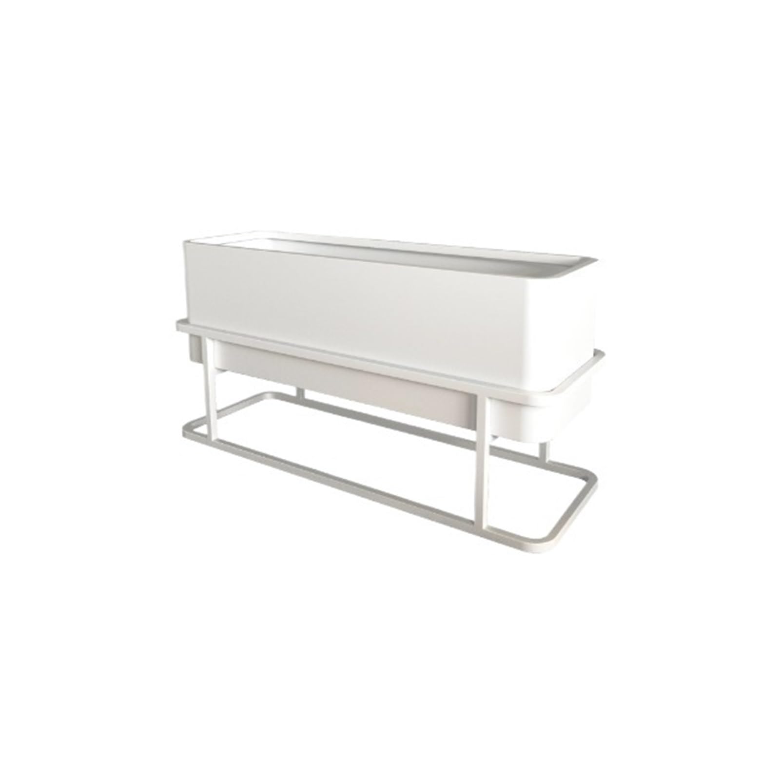 Garden Trough Planters Outdoor Rectangular Planter Box Fence Flower Trough