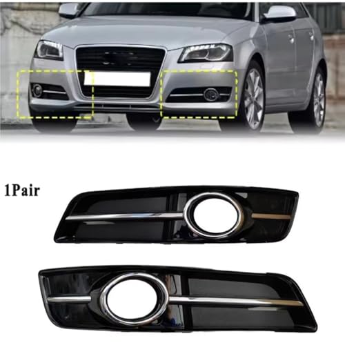 Calandre antibrouillard compatible A3 8P 2010 2011 2012 2013 cadre de phare - 5