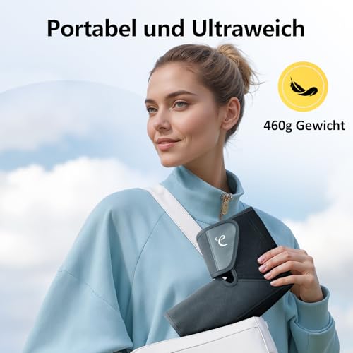 Comfytemp Kabelloses Fußmassagegerät Luftkompression Massage mit 2500mAh Akku,Fußsohlenheizung mit DIY Kontrolle per App und Knopfdruck für Knöchel,Ferse,Sohle,Fußrücken für beide Füße（2 Stück） 5