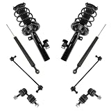 TRQ Front and Rear Suspension Kit Complete Strut & Coil Spring Assembly Shock Absorber Sway Bar Stabilizer...
