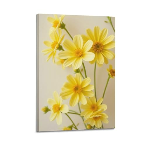 Poster marguerites jaunes ZHOUKEG décoration suspendue chambre