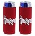 NCAA College Team Color Logo Ultra Slim 12oz Beer Can Holder Insulator Coolers - 2-Pack (Nebraska Huskers)
